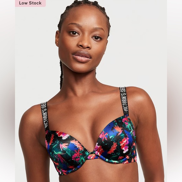 Victoria's Secret Other - Victoria’s Secret htf Very Sexy shine straps push-up bra sz 32C NWT